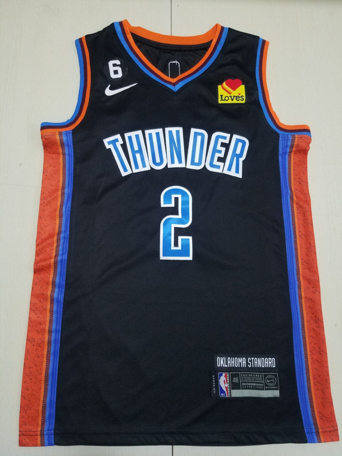 Men Oklahoma City Thunder 2 Shai Gilgeous-Alexander Black Nike City Edition 2022 NBA Jersey